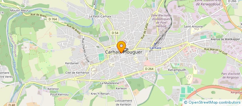 localisation de l'entreprise MADAME EMMA LE ROY à CARHAIX PLOUGUER