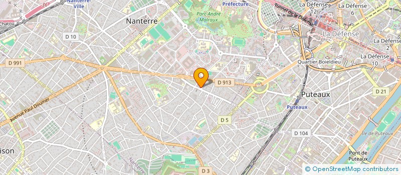 localisation de l'entreprise MADAME EMMA LE VIGOUROUX  NANTERRE