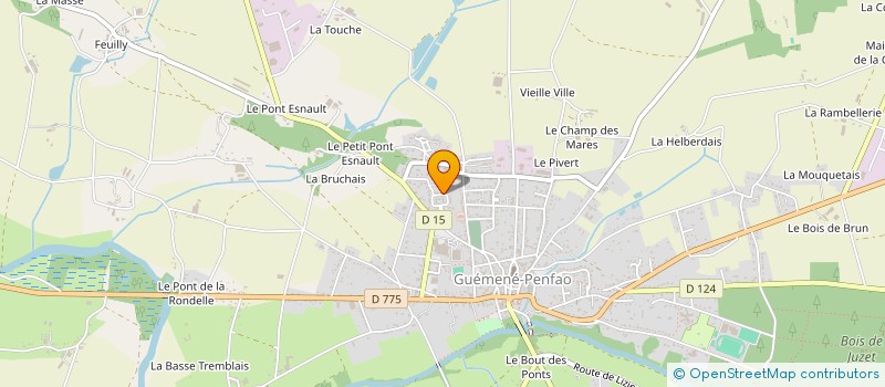 localisation de l'entreprise MADAME EMMA LEBASTARD  GUEMENE-PENFAO