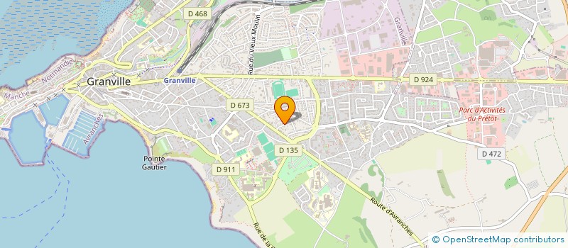 localisation de l'entreprise MADAME EMMA LECLERC  GRANVILLE