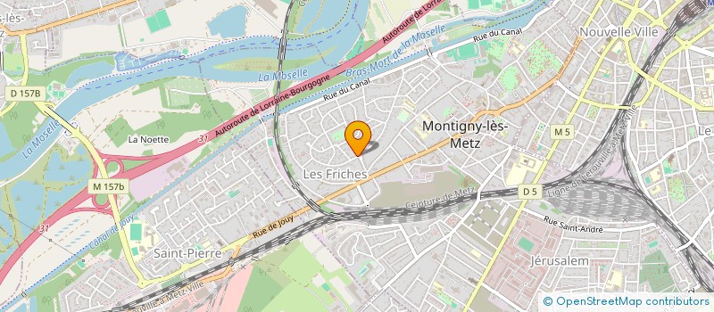 localisation de l'entreprise MADAME EMMA LECLERE-MOINAUX à MONTIGNY-LES-METZ