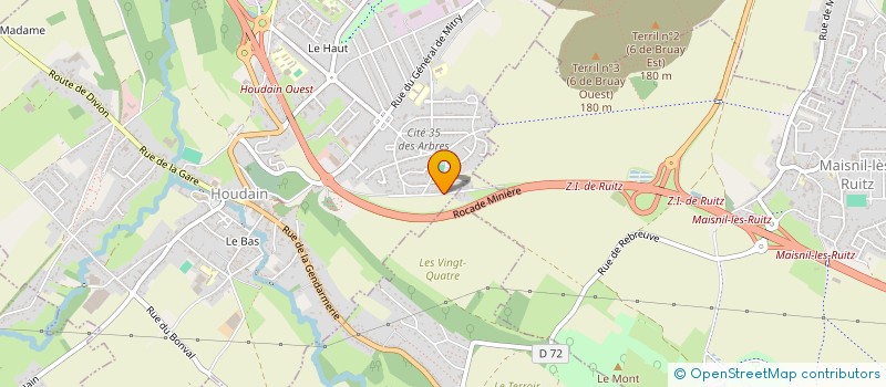 localisation de l'entreprise MADAME EMMA LEFEBVRE  HOUDAIN