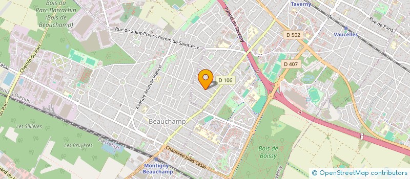 localisation de l'entreprise MADAME EMMA LEFEVRE à TAVERNY