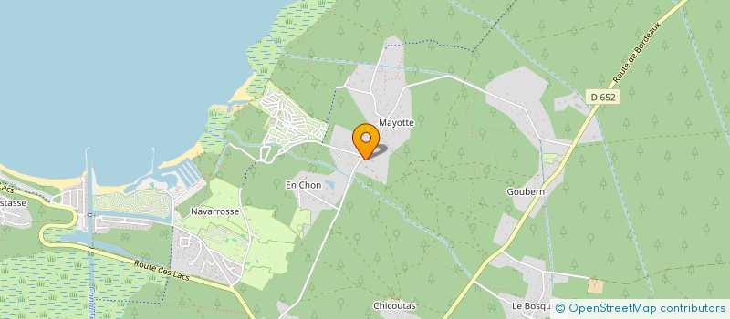 localisation de l'entreprise MADAME EMMA LEGRAND  BISCARROSSE