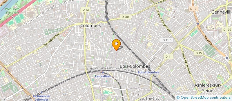 localisation de l'entreprise MADAME EMMA LEROY à COLOMBES