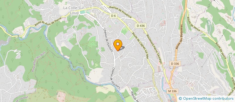 localisation de l'entreprise MADAME EMMA LESAINT  LA COLLE-SUR-LOUP