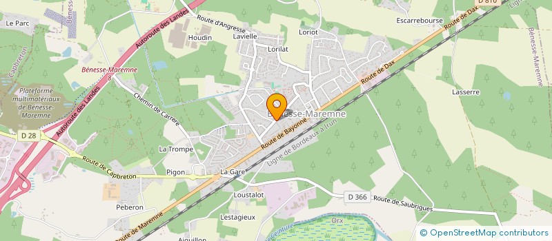 localisation de l'entreprise MADAME EMMA LLORENS  BENESSE-MAREMNE