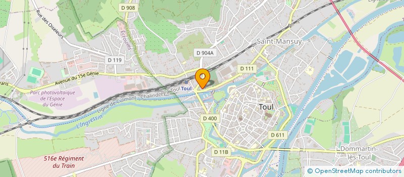 localisation de l'entreprise MADAME EMMA-LOUISE TROUSSET  TOUL