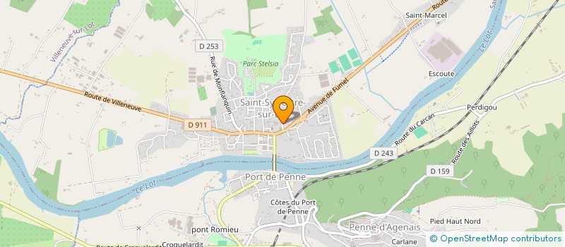 localisation de l'entreprise MADAME EMMA MALGOUYAT  SAINT-SYLVESTRE-SUR-LOT