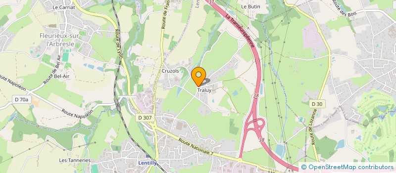 localisation de l'entreprise MADAME EMMA MANIN  LENTILLY