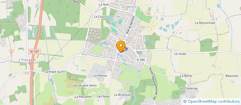 localisation de l'entreprise MADAME EMMA MARIAUX  ORGERES