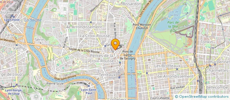 localisation de l'entreprise MADAME EMMA MARION à LYON