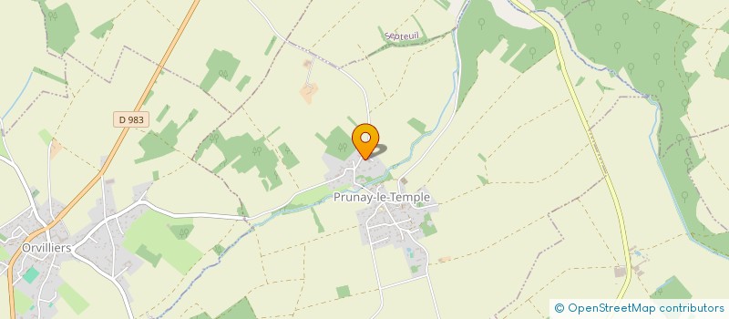 localisation de l'entreprise MADAME EMMA MARTINS COUTINHO  PRUNAY-LE-TEMPLE