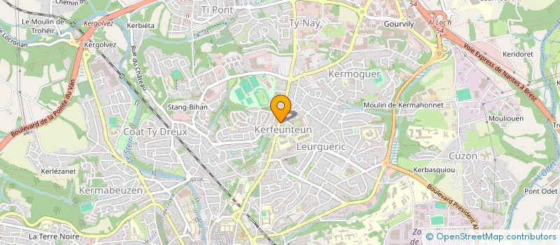 localisation de l'entreprise MADAME EMMA MIOSSEC  QUIMPER