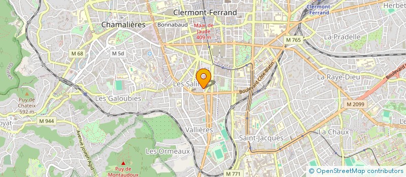 localisation de l'entreprise MADAME EMMA MOLINE-TAVERNIER  CLERMONT-FERRAND