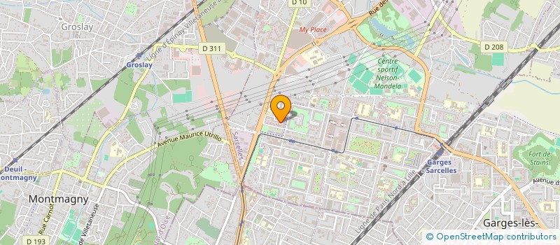 localisation de l'entreprise MADAME EMMA NAKACHE  SARCELLES