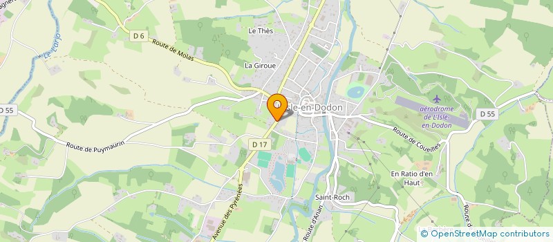 localisation de l'entreprise MADAME EMMA NIEWIDZIALA  L'ISLE-EN-DODON