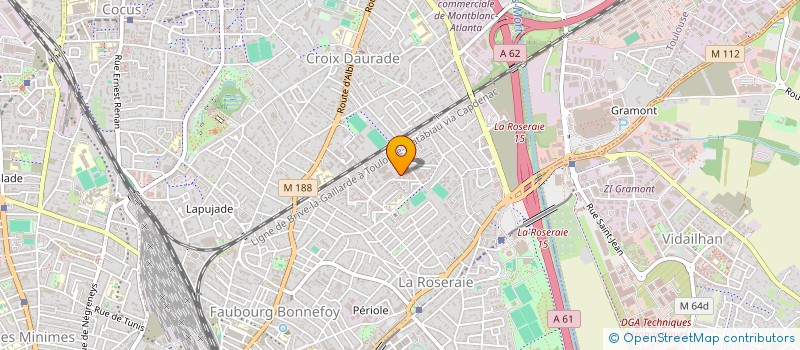 localisation de l'entreprise MADAME EMMA OUALI  TOULOUSE