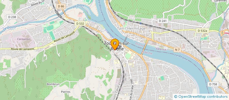 localisation de l'entreprise MADAME EMMA OUCHENE à TOURNON-SUR-RHONE