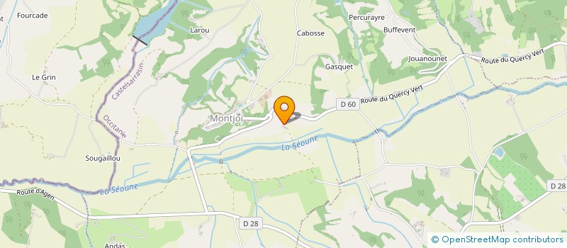 localisation de l'entreprise MADAME EMMA PEACOCK  MONTJOI