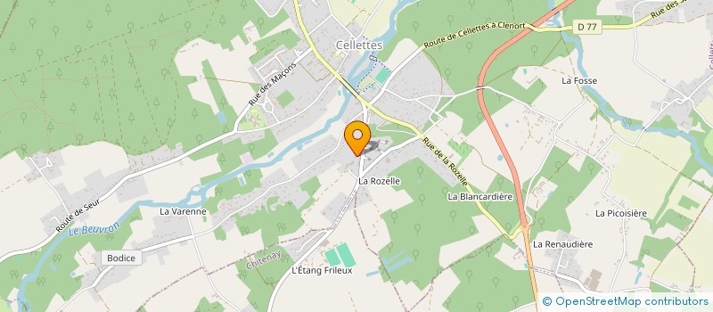 localisation de l'entreprise MADAME EMMA PELLETIER à CELLETTES