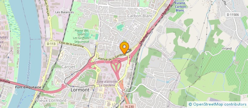 localisation de l'entreprise MADAME EMMA PERI  CARBON-BLANC