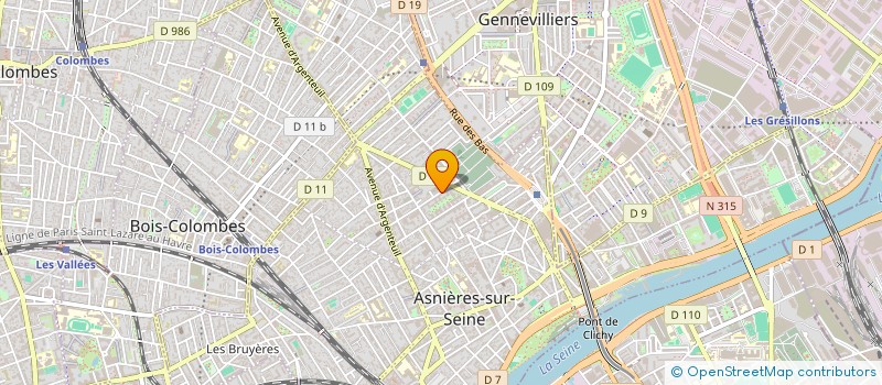 localisation de l'entreprise MADAME EMMA PERRAUDIN  ASNIERES-SUR-SEINE