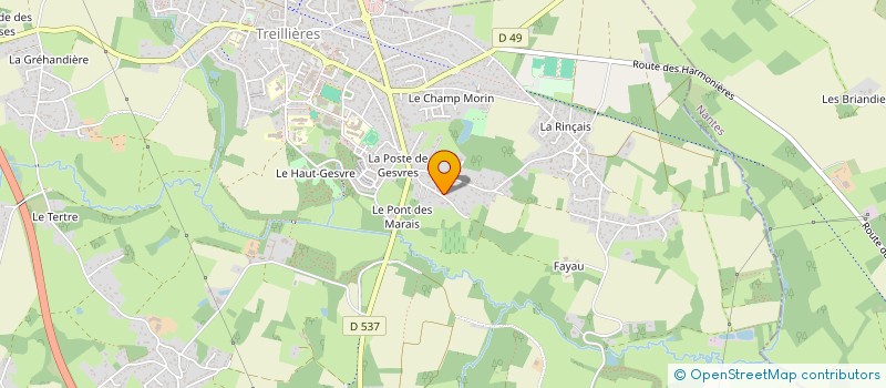 localisation de l'entreprise MADAME EMMA PETIT  TREILLIERES