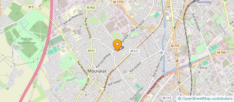 localisation de l'entreprise MADAME EMMA PEZELLIER  MOUVAUX