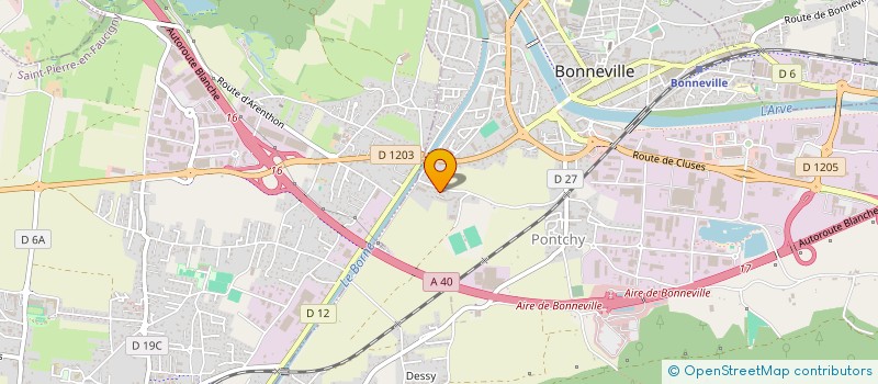 localisation de l'entreprise MADAME EMMA PHILIPPE  BONNEVILLE