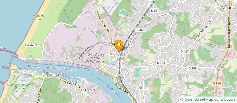 localisation de l'entreprise MADAME EMMA PIARRESTEGUI à TARNOS