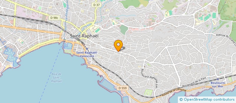 localisation de l'entreprise MADAME EMMA PRIOURET  SAINT-RAPHAEL