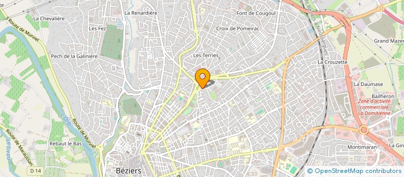 localisation de l'entreprise MADAME EMMA PUIG  BEZIERS