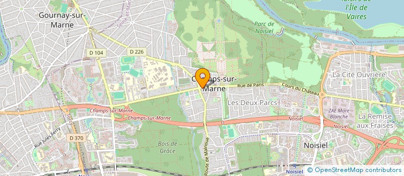 localisation de l'entreprise MADAME EMMA RAKOTOASIMBOLA  CHAMPS-SUR-MARNE