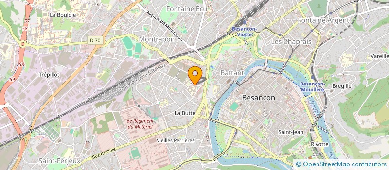 localisation de l'entreprise MADAME EMMA REBERT  BESANCON