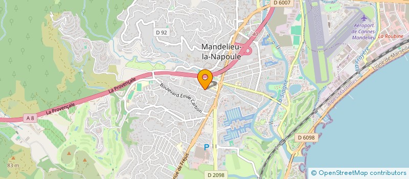 localisation de l'entreprise MADAME EMMA RENAUD  MANDELIEU LA NAPOULE