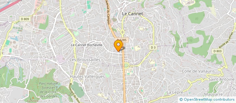 localisation de l'entreprise MADAME EMMA ROBEQUE à LE CANNET