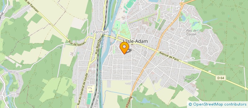 localisation de l'entreprise MADAME EMMA ROBIN  L'ISLE-ADAM