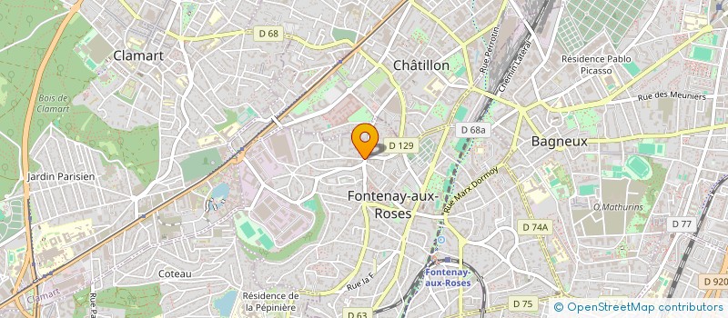 localisation de l'entreprise MADAME EMMA ROCHEFEUILLE à FONTENAY-AUX-ROSES