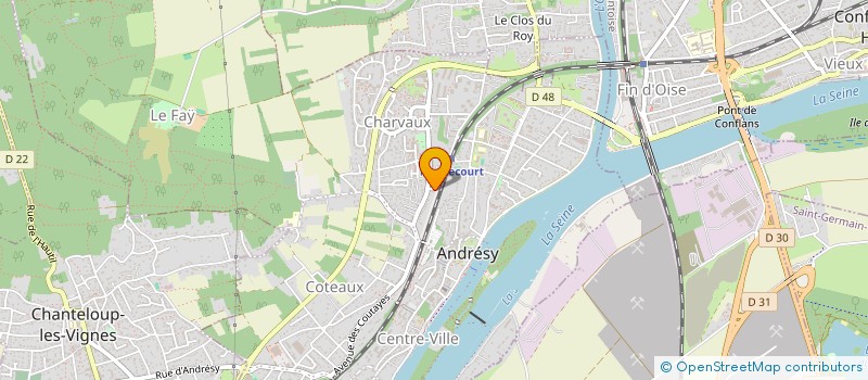 localisation de l'entreprise MADAME EMMA ROCHER à ANDRESY