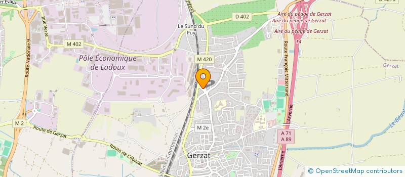 localisation de l'entreprise MADAME EMMA RONDREUX à SAINT-BEAUZIRE