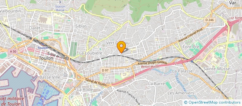 localisation de l'entreprise MADAME EMMA ROSA  TOULON