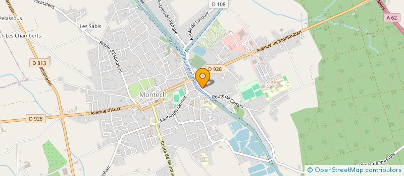 localisation de l'entreprise MADAME EMMA RUFFIN  MONTECH