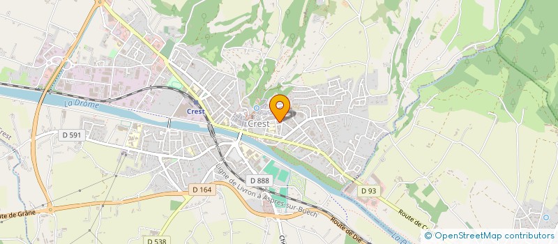 localisation de l'entreprise MADAME EMMA SABATHIER  CREST