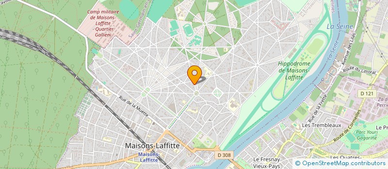 localisation de l'entreprise MADAME EMMA SAINT-MARTIN  MAISONS-LAFFITTE