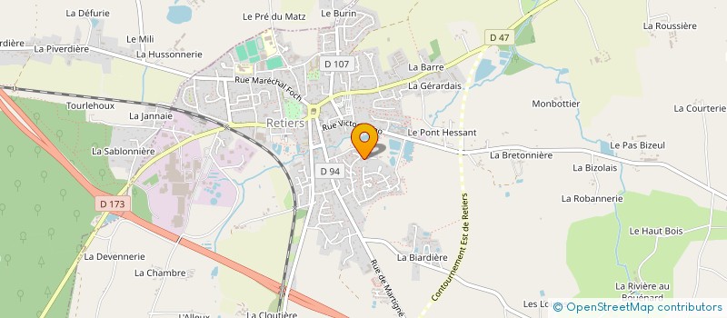 localisation de l'entreprise MADAME EMMA SAVARY  RETIERS