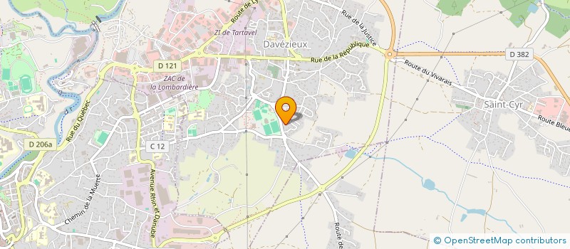 localisation de l'entreprise MADAME EMMA SITZIA  DAVEZIEUX