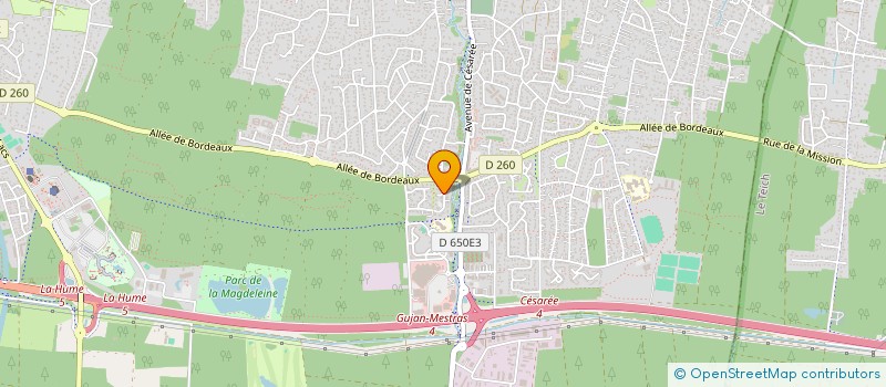 localisation de l'entreprise MADAME EMMA THIBAULT  GUJAN-MESTRAS