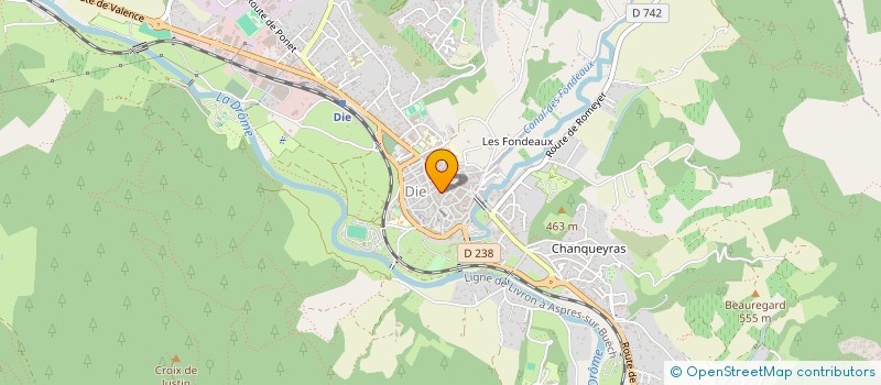 localisation de l'entreprise MADAME EMMA TOSTAIN  DIE