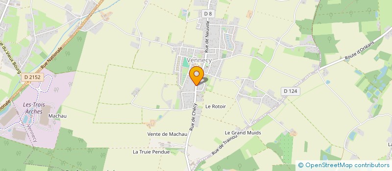 localisation de l'entreprise MADAME EMMA TREFF  VENNECY